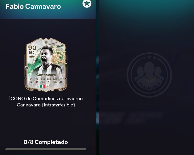 JuniorSintress's tweet photo. ❄️CANNAVARO WW Disponible en SBC✅

⏩Pide: 83, 85, 86 + IF, 87, 88 + IF, 2 x 89, 90 https://t.co/01tTpEy5IN
