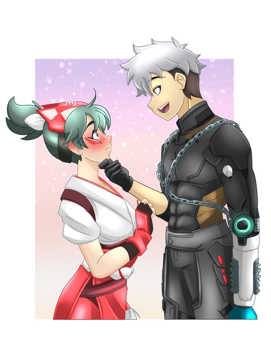 💚-Kiriko & Mizuki-🩶 🦊Fox & Turtle🐢 Art is made by