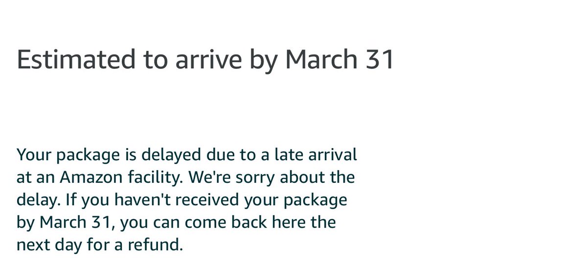 Pacific_101's tweet photo. @AmazonHelp @bengo2000 I’m tired of my packages being delayed. https://t.co/2nfcNO6IEw