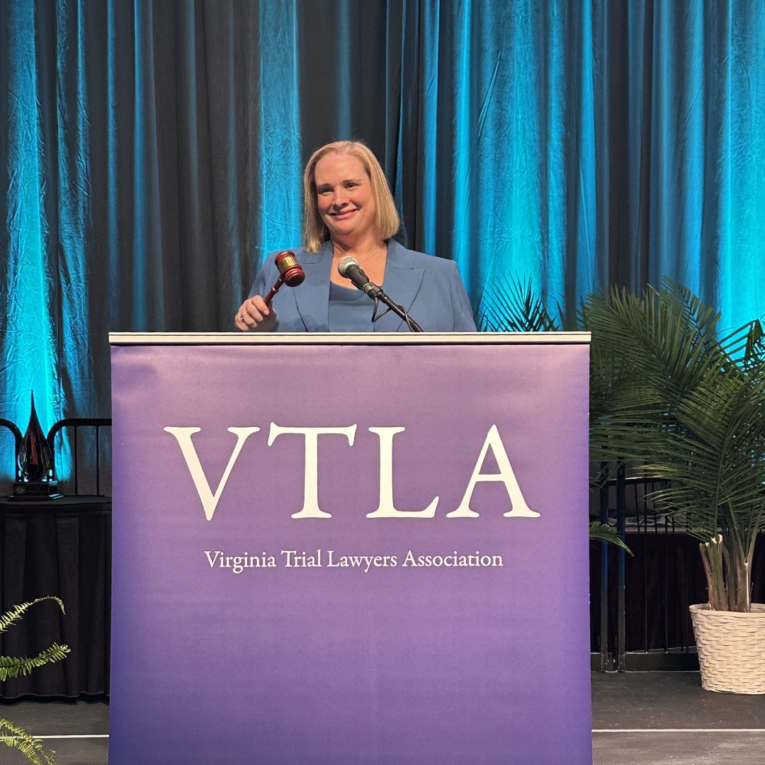 TLADC's tweet photo. This #MemberMonday, we’re proud to recognize DCTLA member Melissa Ray, partner at @NicholsZauzig , on her installation as President of the Virginia Trial Lawyers Association (VTLA).

DCTLA members are leading across local, regional & national organizations dedicated to justice.

#DCTLA #TrialLawyers #LeadershipInLaw