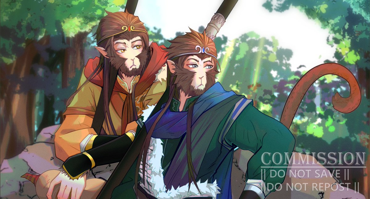 tantan_Artt's tweet photo. ไปเปิดคอมมิชชั่น วาด OC ที่เป็นลิง ( WUKONG or LMK OC or OC have monkey faces ) มาค่ะ🙏

#commission #คอมมิชชั่น https://t.co/46BEf4BDBz