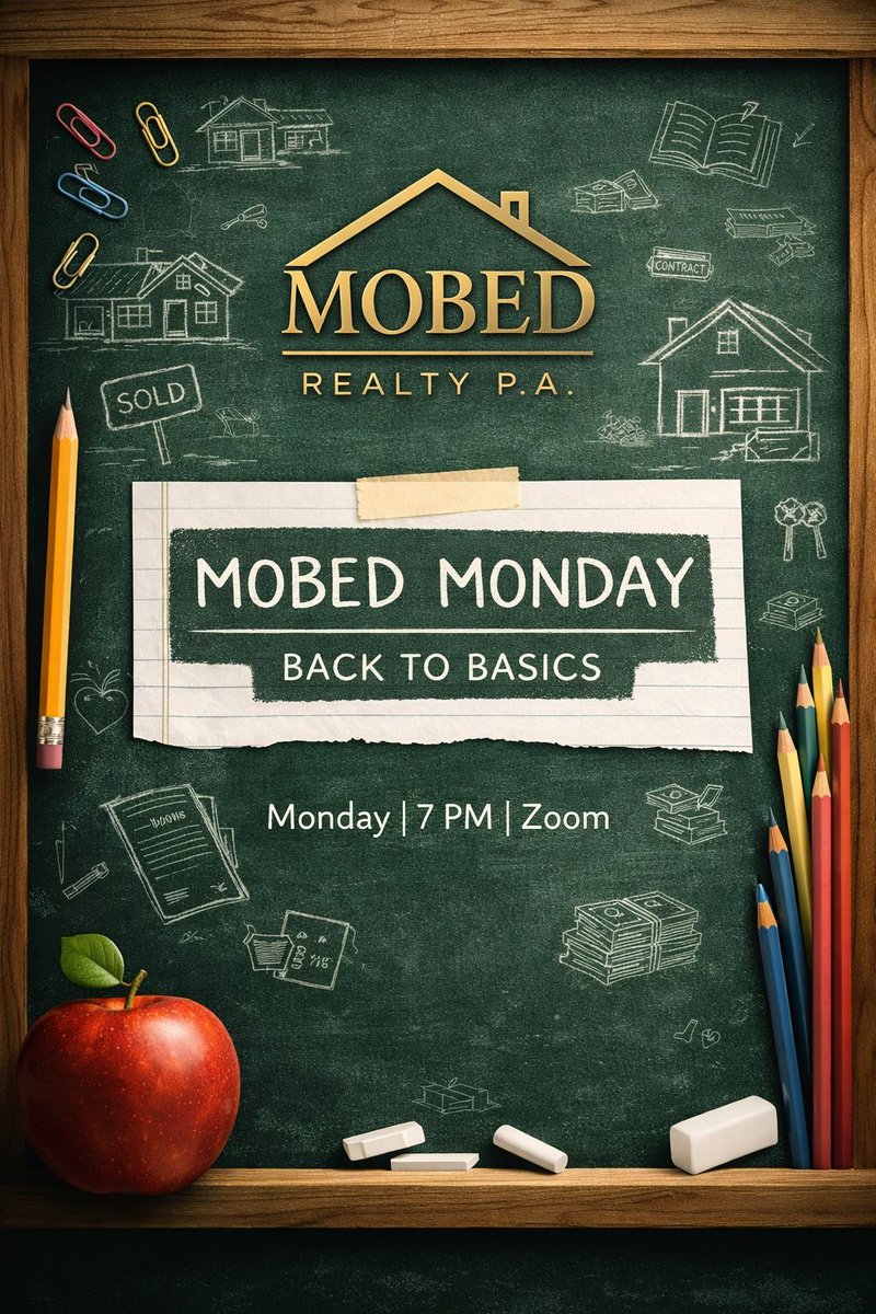 MobedRealty's tweet photo. The difference isn’t talent.
It’s fundamentals.

We’re locking back in.
Mobed Monday | 7 PM

#mobedrealty #mobedmeeting #florida https://t.co/7gn6oqEEWB