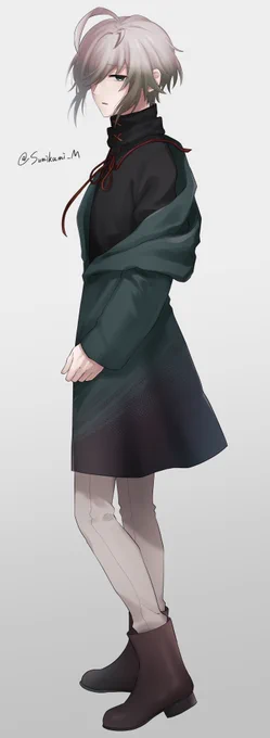 縦長イラストが投稿できるらしいので彼世くん