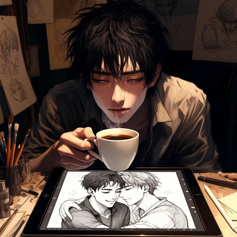 kainyaoimochi's tweet photo. They ask who the 'artist' is: me, the user, or the code. I say: the true artist is the one who chooses to believe in the emotions these characters inspire. Who do you think holds the power of creation? 👇
#KainMochiArt #AIart #Boyslove #GrokMasterpiece #CreationPower https://t.co/nEMlJElLWp