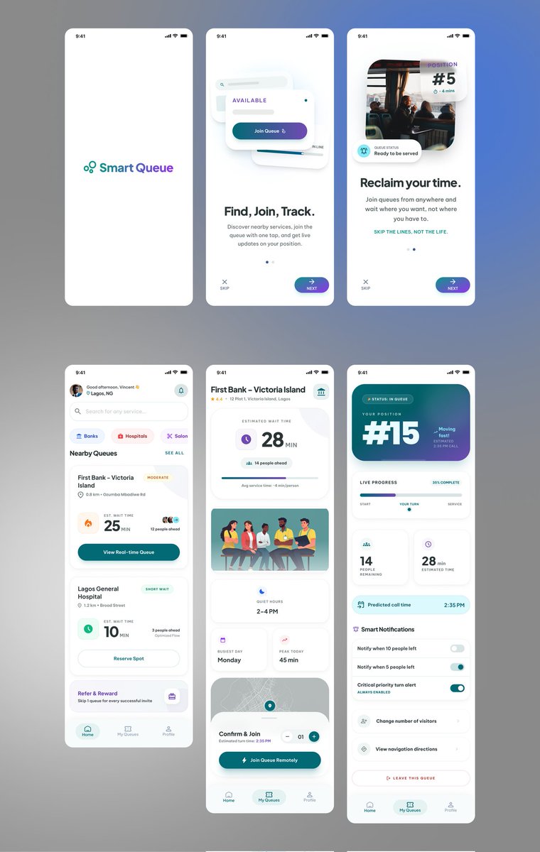 🚶🏽‍♂️The day I realized waiting in line is a design problem.
A few weeks ago, I visited a bank and spent almost 2 hours in a queue… just to complete a 6-minute task.

And the worst part?
I didn’t even know how long the line was when I joined it.
Then I thought about smart queue😮‍💨