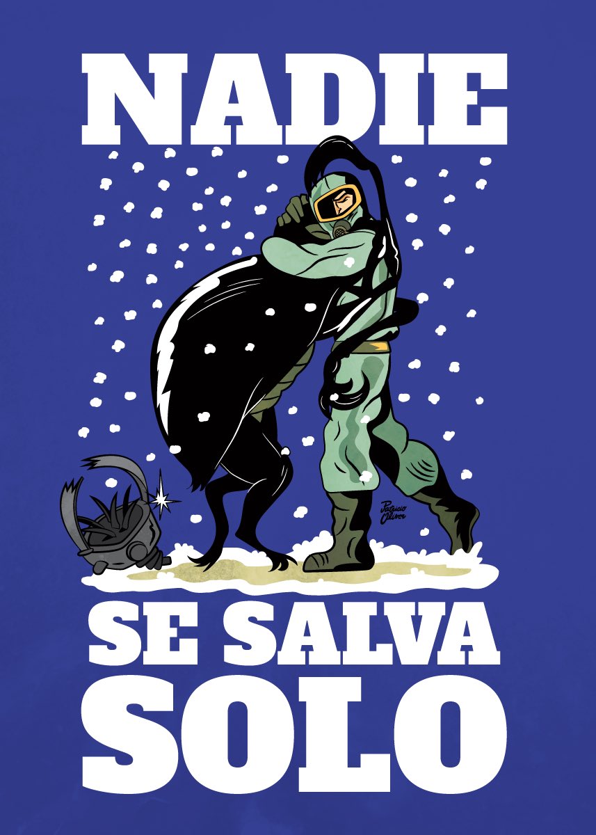 patriciooliver's tweet photo. “Nadie se salva sólo”
#eleternauta #Oesterheld #solanolopez #nadiesesalvasolo #cascarudos https://t.co/EImkJ1Kp8o