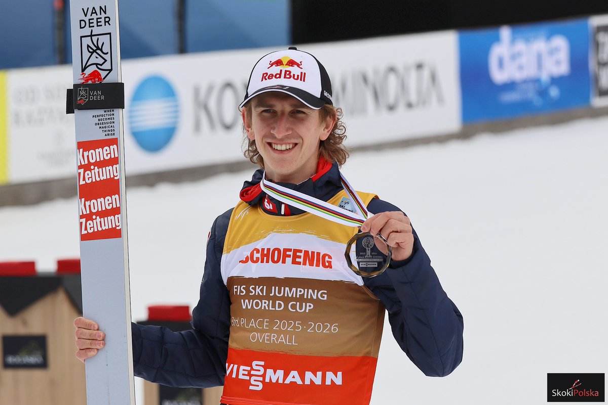 SkokiPolska's tweet photo. To była prawdziwa DOMENACJA 😎 Zdobywca Kryształowej Kuli za Puchar Świata 2025/2026 mógł być tylko jeden ⛷🌐
1️⃣ Domen #Prevc 🇸🇮 2148 pkt
2️⃣ Ryoyu #Kobayashi 🇯🇵 1194 pkt
3️⃣ Daniel #Tschofenig 🇦🇹 1159 pkt
📸 @CzesnikKarol #SkokiPolska #skijumpingfamily #skokinarciarskie https://t.co/PotAWVlRO3