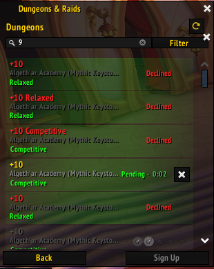 Steph_Tec's tweet photo. This is Rogue life in Midnight.

260 ilvl.
2100 rating.
Not pushing crazy keys. Just +10s, chilling and slowly climbing.
And still… declined over and over again.
Guess nobody wants a Rogue right now.

#LFG https://t.co/NevJmdFLbX