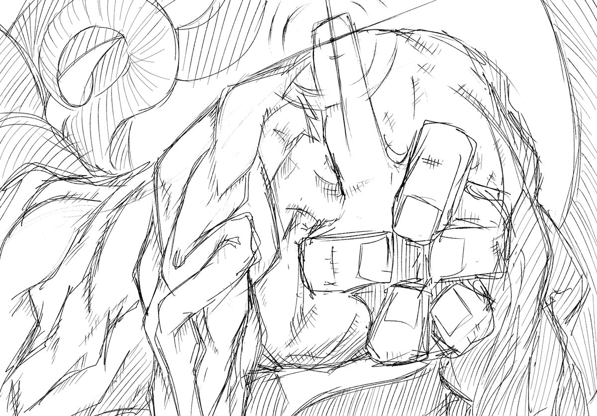 CaptainDahut's tweet photo. From the corner, emerges a Beast of 100-Shapes, the Multitude Army's behemoth unit, alone but guided regardless.
As you lit your final cigarette, the General commands the grunts to get into formation, as the Beast prepares its own attack.
What is your next move?
Continued in Alt https://t.co/7IFkNkEU4r