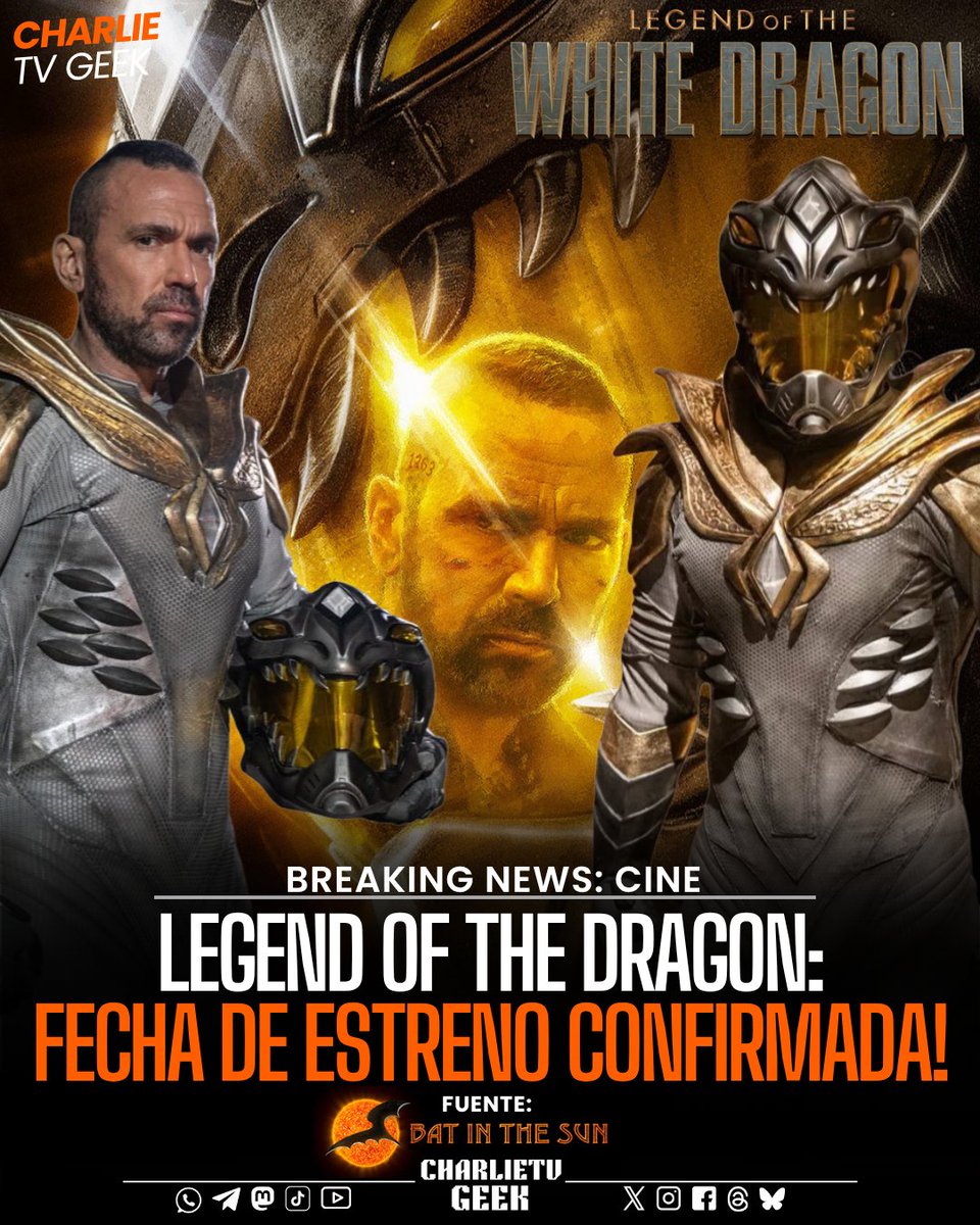 #BreakingNews 

El último trabajo en vida de #JasonDavidFrank, #LegendOfTheWhiteDragon llegará a cines selectos en EE.UU el 28 de agosto, día en que se celebra el #PowerRangersDay. Así lo anunció "Bat in The Sun" desde la #WonderCon.
No hay fecha para el resto del mundo.