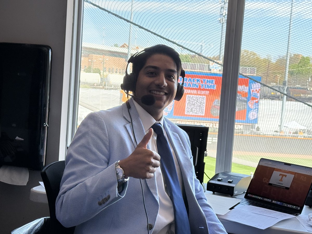 wownetwork's tweet photo. https://t.co/N05Mhr20Zz for life on hand to broadcast Lady Vol softball vs. Ole Miss on SEC+ on a Summitt Blue Sunday! @Myan_Patel https://t.co/RC6AHF8skV