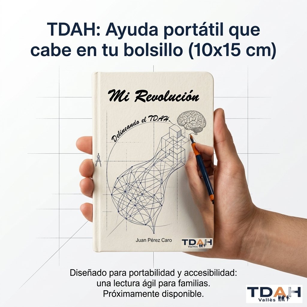 TdahVallesRadio's tweet photo. "Mi Revolución. Delineando el TDAH" primer libro de Juan Pérez Caro, muy pronto a la venta. 

"Mi mayor deseo es que esta obra sirva de brújula y ayuda para tantas y tantas familias que se ven desbordadas cuando el TDAH aparece en su casa. ¡Espero que os guste!" https://t.co/kqa2MN24BH