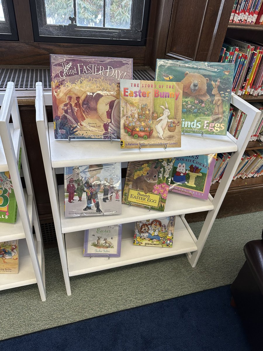 Easter is next Sunday! Check out our display of books for you.
