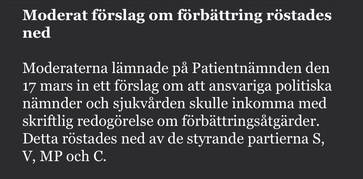 Rekordmånga äldre missnöjda med vården i S-styrda Region Stockholm. Brister i vården, långa väntetider, stölder och felaktiga dödsförklaringar. M krävde förbättringsplan. S röstade nej. mitti.se/nyheter/okade-…