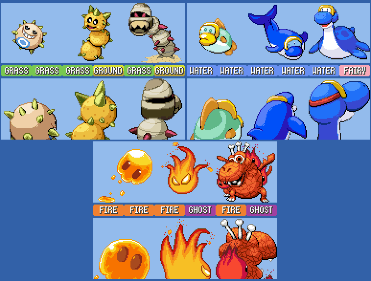 Starters final stages got done awhile ago so for those new here. Here they are

Who would you pick?
#Mario #Pixelart #Pokemon