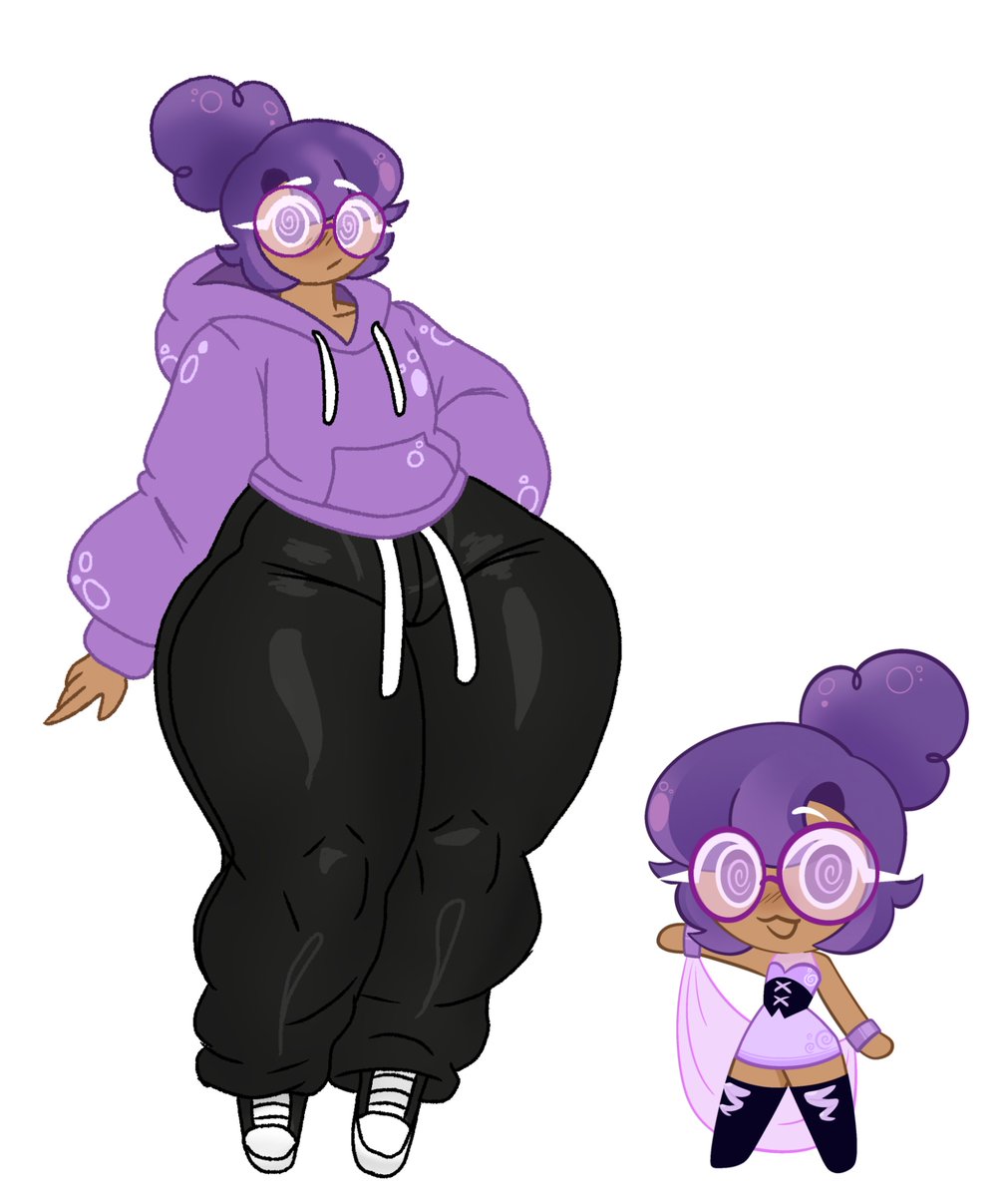 Revamped my cookie run sona Ube Soda Cookie designed by my lovely friend @/BlueThatBerryB1