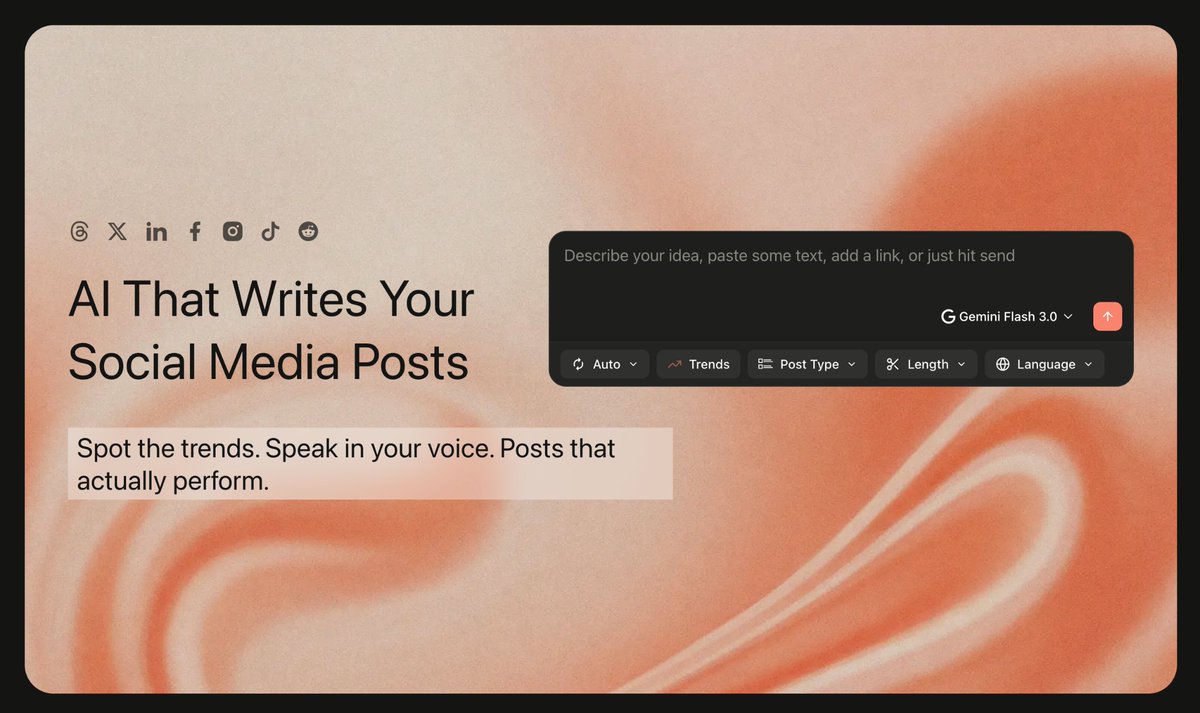 postory_io's tweet photo. Shipped 2 weeks of updates - and the one I'm most excited about is the voice profile overhaul.

Before: the AI picked a general writing style and ran with it.
Now: it finds posts similar to what you're creating and adapts to how YOU write that specific kind of content. Big difference.

Also live:
- Post Scheduler
- X (Twitter) connect
- Tips during AI wait times
- Tons of fixes

Honestly, I enjoy using this tool so much I was having fun just writing this changelog.