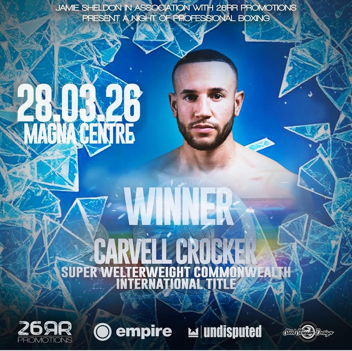 ThePunchersPod's tweet photo. ๐ผ๐๐ฟ ๐๐๐ ๐๐๐!!!
Cardiffโs Carvell Crocker on Saturday night returned to winning ways at the Magna Centre, Rotherham.
He claimed the super-welterweight title Commonwealth International title by claiming a points decision victory over Connan Murray.
#WelshBoxing https://t.co/OjvAiwI9ns