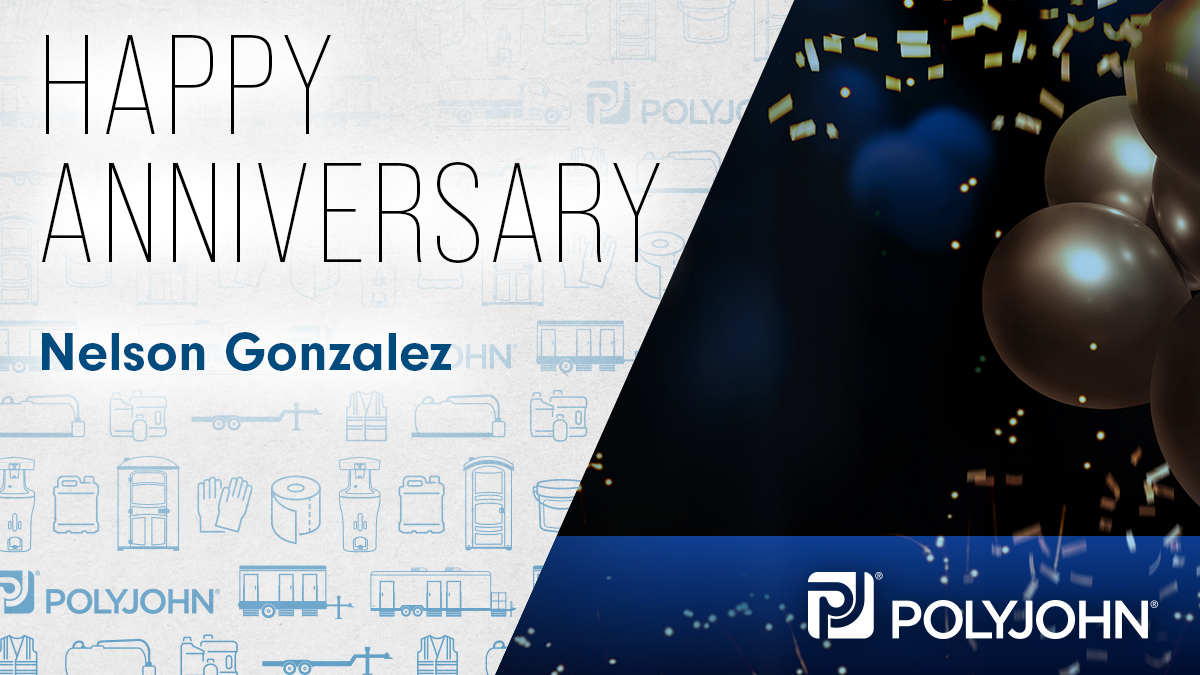 Perfect 🔟!

We're sending major kudos to Nelson Gonzalez today for his 10-year anniversary with PolyJohn. A decade of dedicated service is definitely worth celebrating!

Nelson, we hope you know how much we appreciate having you on the team. 

Show Nelson some love! 🎊👏
