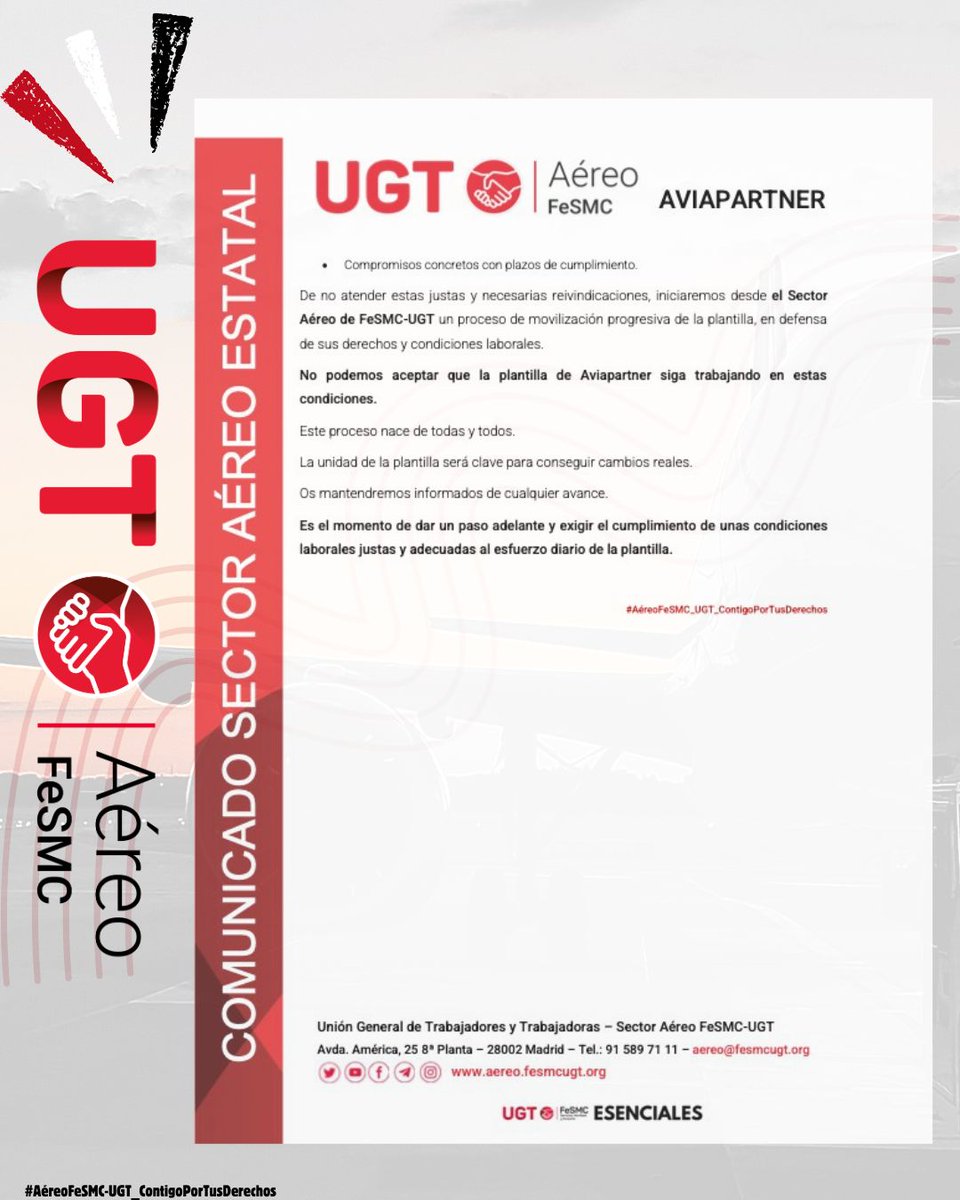 AÉREO UGT tweet media
