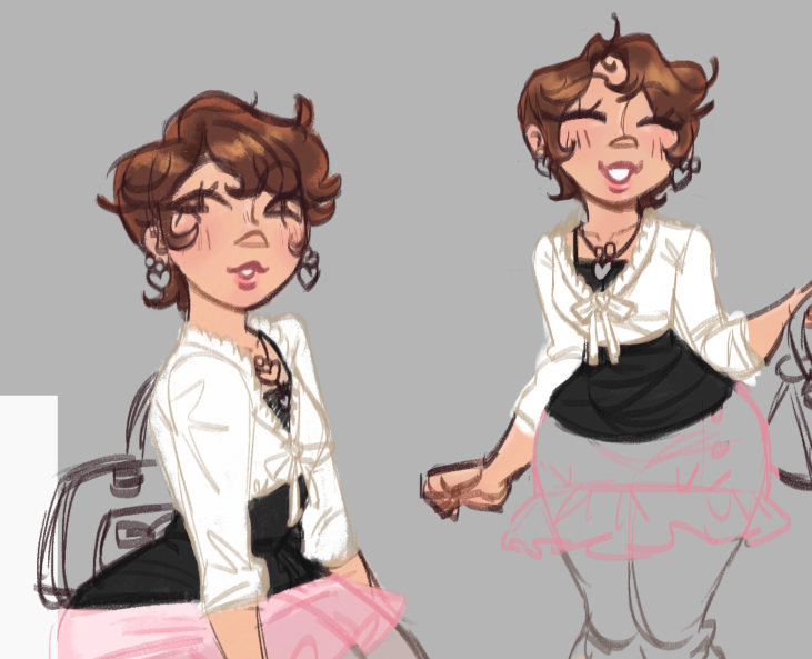 drawing and coloring outfits from 2000s dressup games  is very therapeutic wip