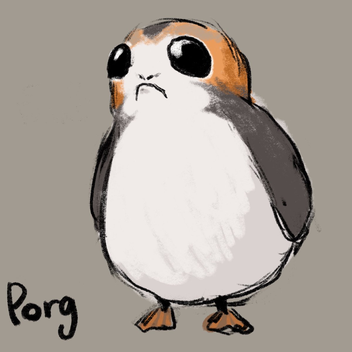 hatiwarekaburi's tweet photo. Porg https://t.co/ie7gKrovhB