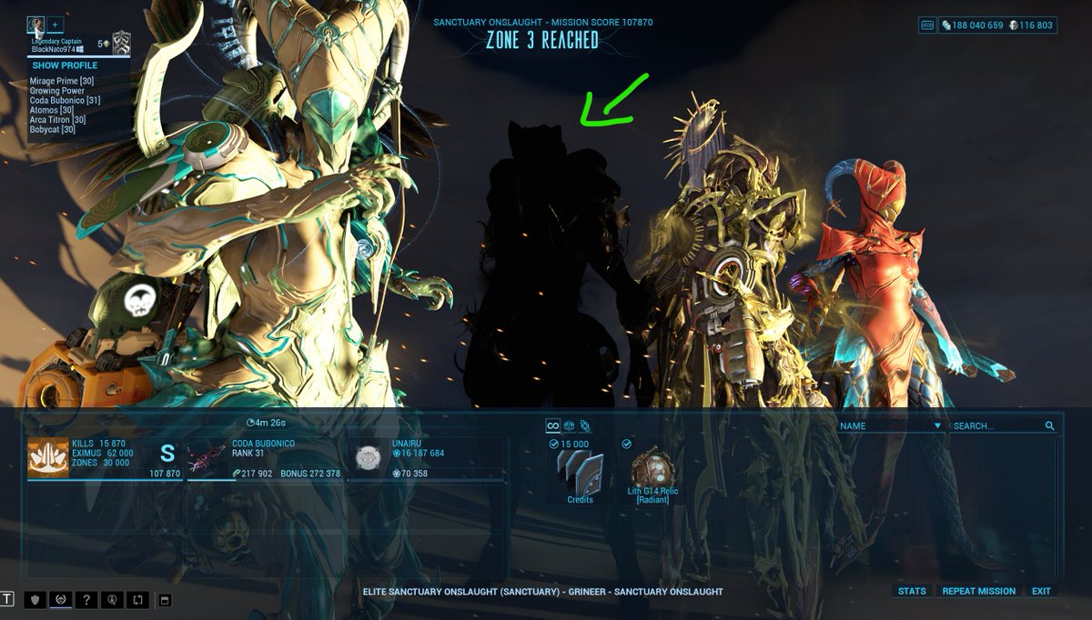 NatoGaming4's tweet image. 👀 Un Tenno mystère s’est glissé dans l’escouade…
Vous avez reconnu qui c’est ? 😏
⏳ 1h pour répondre, après je révèle !

🎁Peut-être un petit bonus pour les bons yeux 👀

Twitch : BlackNato974

#Warframe #WarframeCreator #DigitalExtremes @PlayWarframe