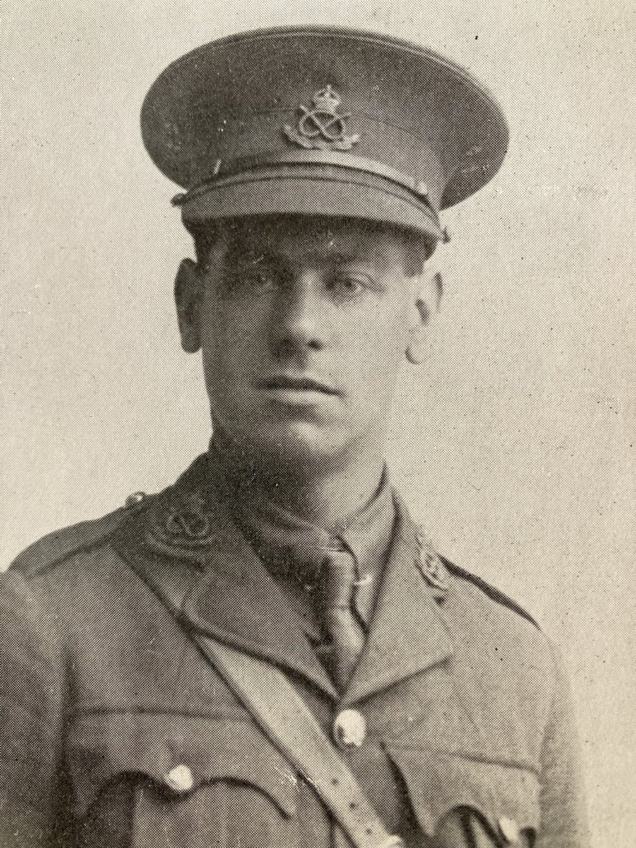QMGS191418's tweet photo. 2nd Lt Sidney Davis, 4th South Staffs. DoW 28 March 1918. Etaples Military Cemetery. Old boy of QMGS 1904-08. https://t.co/VCGPWdQwVg