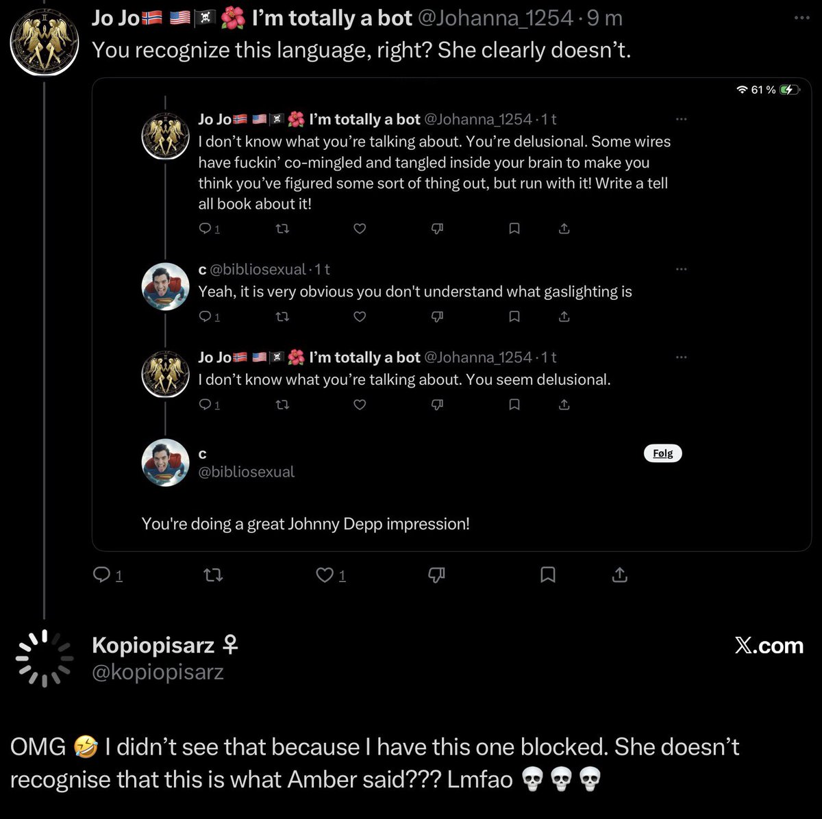 Jo Jo🇳🇴 🇺🇸🏴‍☠️🌺 I’m totally a bot tweet media