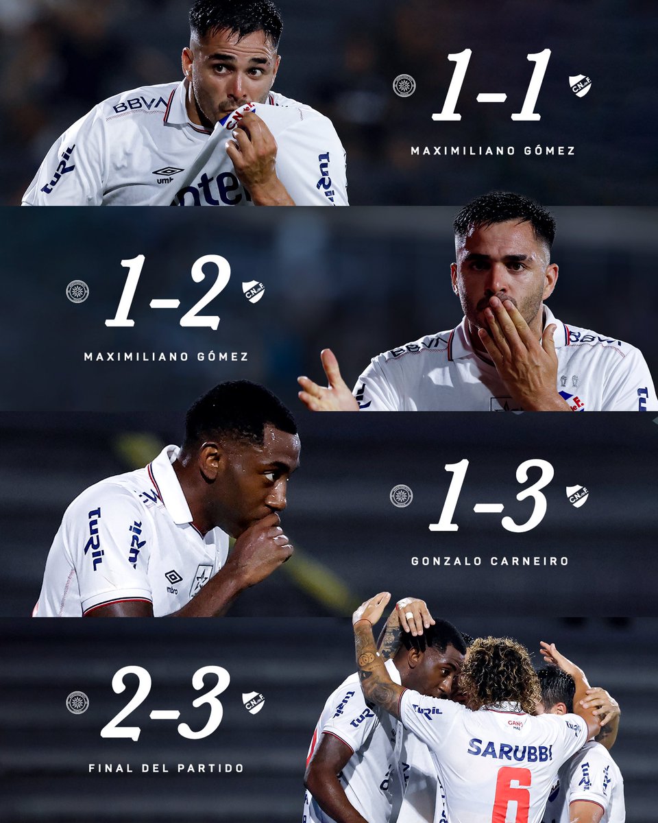 Gómez x2 ⚽️⚽️
Carneiro x1 ⚽️

Y 3️⃣ puntos para casa ✔️