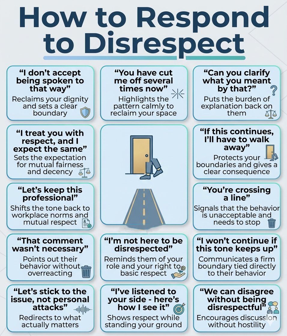 How to Respond to Disrespect Responding to disrespect effectively ...