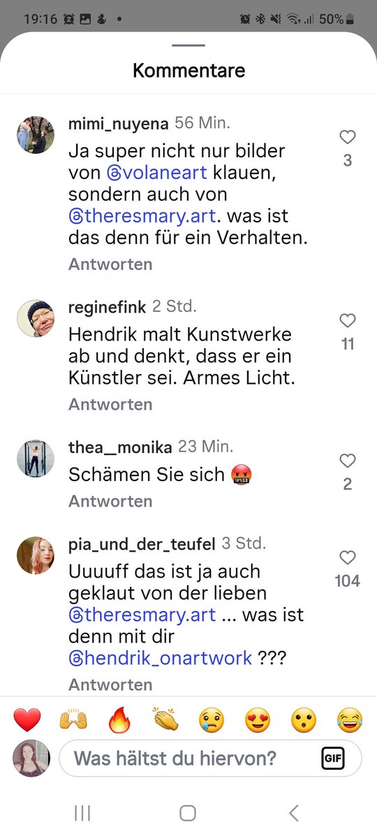 anna_kling82's tweet photo. Wow, ein junger Mann malt gezielt Bilder von feministischen Künstlerinnen ab, und verkauft sie dann um bis zu 400€ auf Kunstmessen. Bei der Google Bildersuche, zeigt sich, dass fast alle Bilder geklaut sind. Kannst du dir auch nicht ausdenken🙄 https://t.co/jeASodZpwi