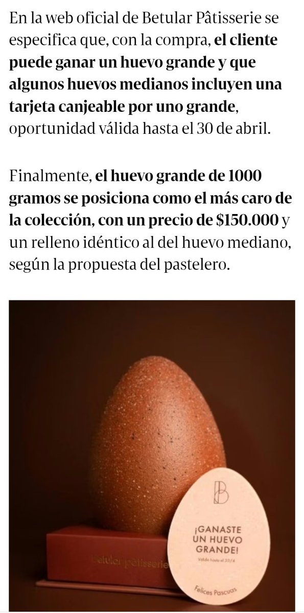 Potatosaurio's tweet photo. La gente que se queja por lo menos podría mirar los ingredientes y el peso.
Tipo, es de Betular, que ya te dice que es de alta calidad, el grande es de un kilo, el relleno es caro.
No es un huevito de 50g, o de chocolate sacado de rata. 
Lo compra quien puede. Quien tiene para. https://t.co/8ggiSsdJlq
