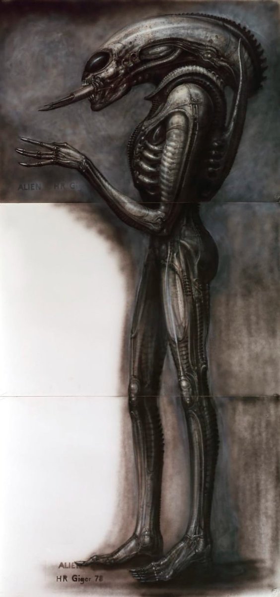 H.R. Giger’s designs for Alien (1979)