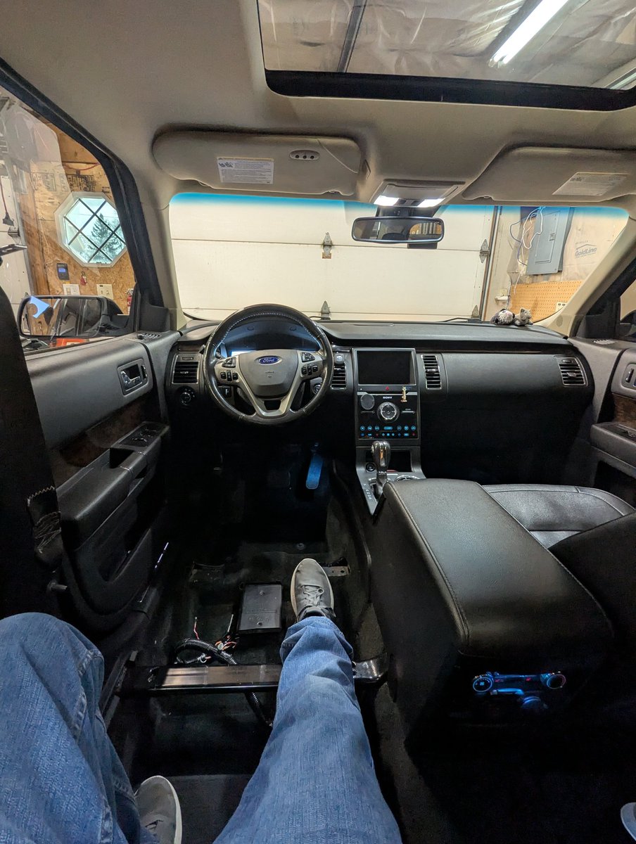 Ever have a dream where you're trying to control your car from the back seat?