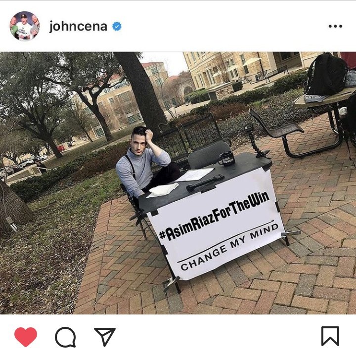 Khaled_shaik143's tweet image. John Cena shared a pic of #AsimRiaz more famous than&amp;gt;&amp;gt;&amp;gt;whole #BiggBoss winners career 

Or ande tamate khake show se bhag Jane Wale ki to aaukat ki baat hi nhi he jisko bahar jane ka visa nhi milta jisko khud k country public show se bhaga deti😹unko international hype kya pata🥵
