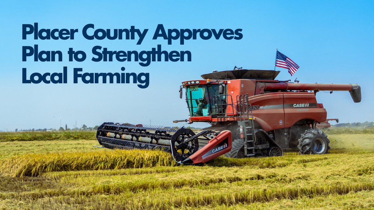 PlacerCA's tweet image. From farmland protection to ag workforce housing — Placer County’s Agriculture Resilience Initiative tackles the challenges facing our farming community. 🌱 Board approval: ✅ #PlacerCounty #SustainableAg #Agriculture ow.ly/S0b050YzQmr
