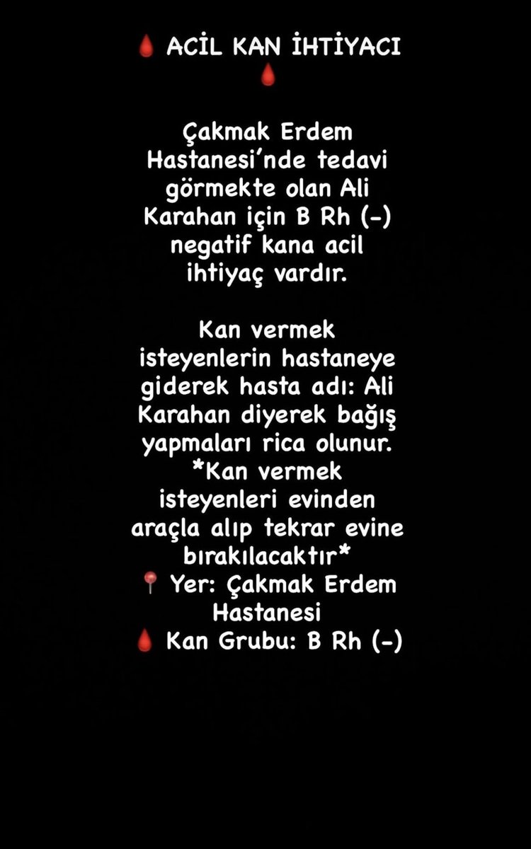 elfkaraks's tweet photo. #acilkan #kanvertürkiye #kanaranıyor @Haydi_Ahbap @ahbap @KizilayDestek @AcilKanDuyuru @DuyuruAcilKan @kanduyurusu https://t.co/EwD9xtyNx9