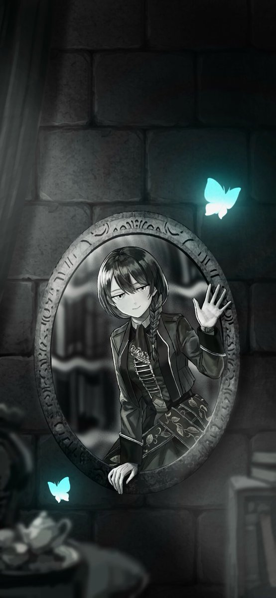 ALTEREGO_Es_1's tweet photo. ・服のデザインミスを発見したので修正を入れた
・多分徹夜ぶっ続けで描いてたから判断能力がドブカスになってて、シワの形状や陰影の確認の為に参考にした軍服とデザインを混同したんだと思う
・ついでに気になったから顔のバランス調整と加筆をしたよ
・殺してください https://t.co/lZPVGa7tnn