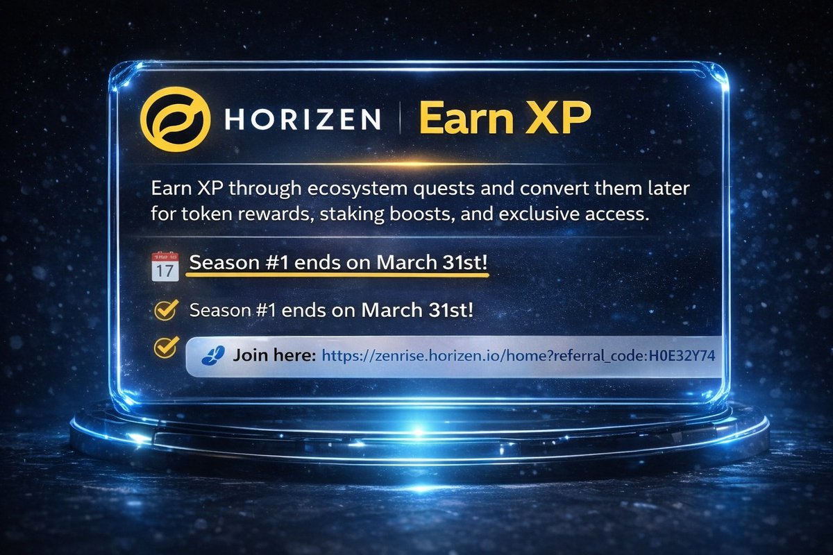 🔥 Don’t miss this early gem!
ZenRise by Horizen — earn XP now, claim rewards later 🚀
Join fast before Season ends!
👉 zenrise.horizen.io/home?referral_…