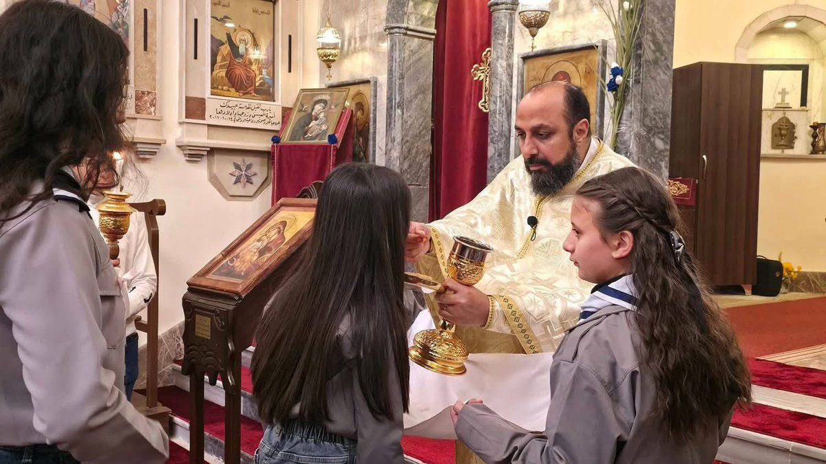 omar_alharir's tweet photo. Photos from Christian Palm Sunday celebrations in Daraa, southern Syria

#Syria #plamsundy #Christian https://t.co/7DUwFYCj3y