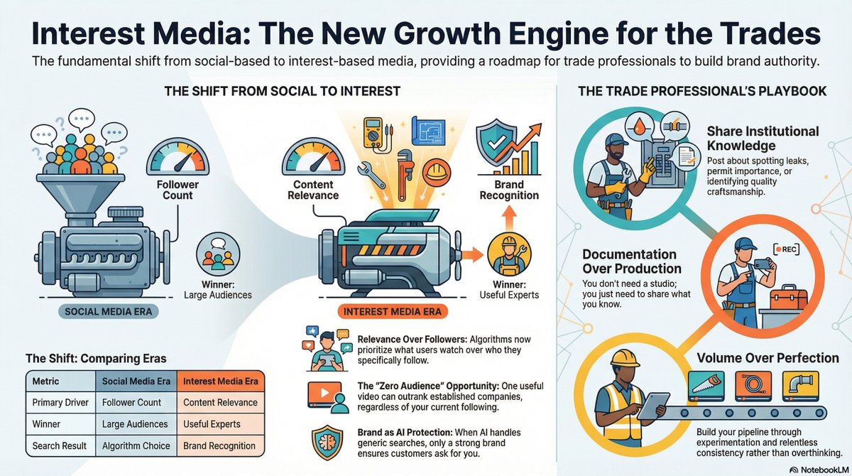 Midasconnection's tweet photo. Check out the latest article in my newsletter: Interest Media Is the New Growth Engine for the Trades https://t.co/nzJiWvXjdg via @LinkedIn  #construction #business https://t.co/gAV8ZUntUB