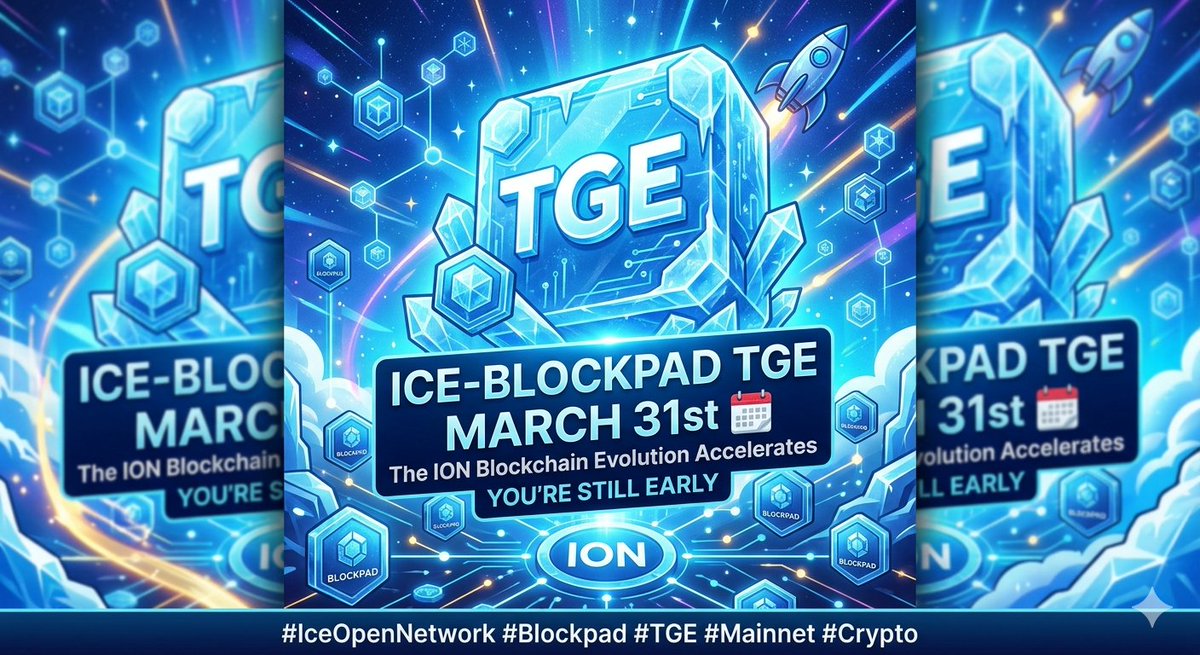 mich_bedico's tweet image. 2 DAYS TO GO! ⏳

On March 31, @ice_blockpad officially hits the TGE milestone! As a cornerstone of the Ice Open Network, this launch marks a massive leap forward for decentralized launches and community empowerment. 🧊🚀

#ION #IceMainnet #IceBlockpad #TGE #Launchpad