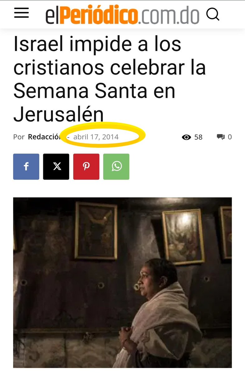 Mirad una cosa, Israel lleva haciendo perrerías a los cristianos en Semana Santa durante décadas (milenios más bien).
Algunos sois muy jóvenes, pero cada año anuncian nuevas restricciones a las celebraciones de los católicos durante Semana Santa.
La excusa siempre es la guerra