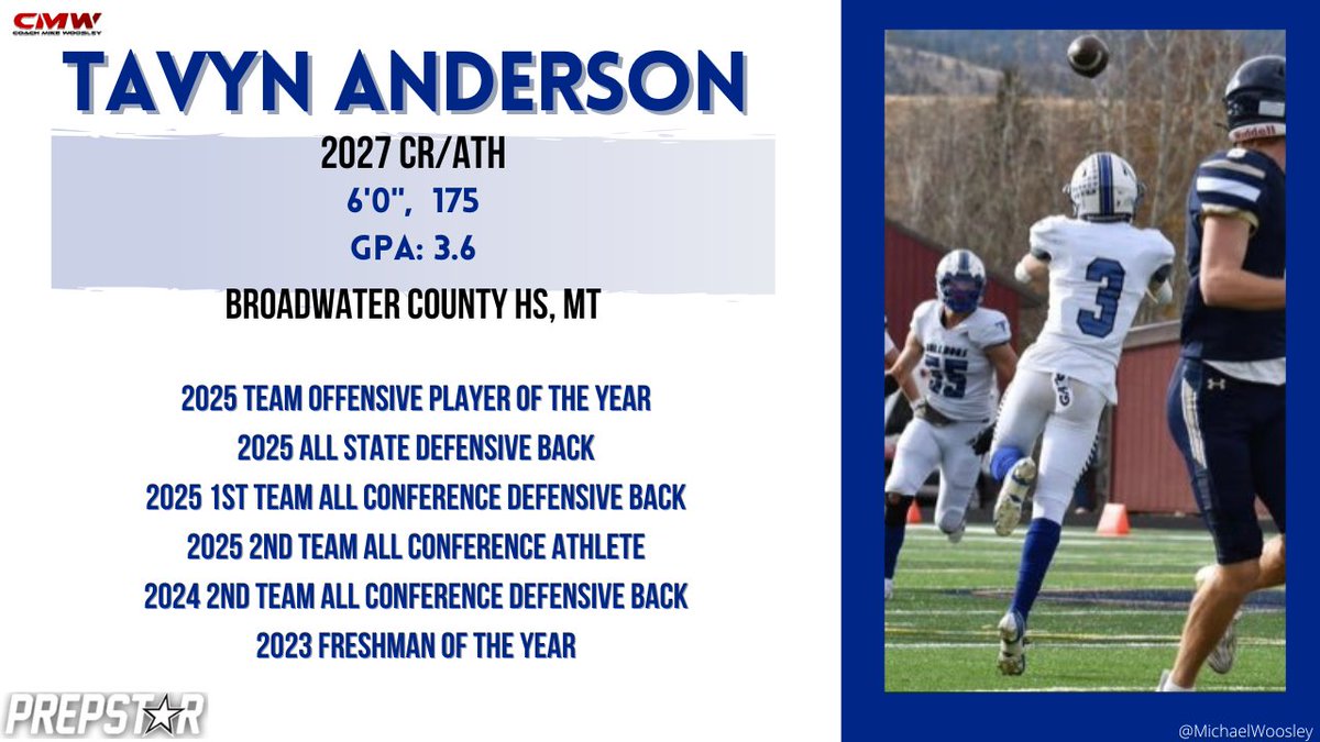 Defensively, Anderson is a true ball hawk with excellent instincts, showcasing his ability to read and react quickly to developing plays. He recorded four interceptions during the 2025 season, consistently putting himself in position to create turnovers. <a href="/Tavyn_Anderson/">Tavyn Anderson</a>