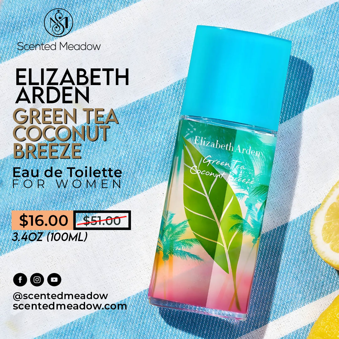 scentedmeadow's tweet image. Elizabeth Arden Green Tea Coconut Breeze EDT for Women captures a refreshing blend of citrus, coconut, and soft florals for a breezy escape that energizes your day and soothes your senses 🌿🥥

#ElizabethArden #WomenFragrance #ScentedMeadow

Buy Now: sntd.me/Z5p8Bs