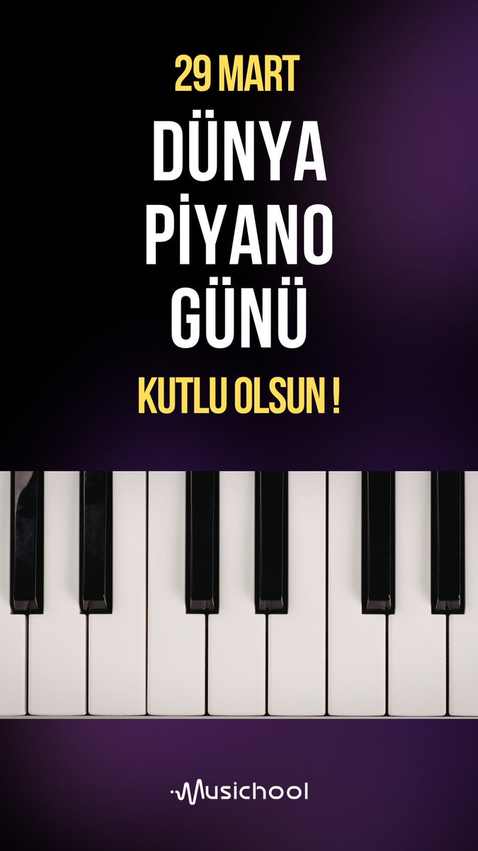 musichoolco's tweet photo. 88 tuşun büyüsü şimdi cebinizde! 🎹✨
#DünyaPiyanoGünü'nde, müziği teknolojiyle buluşturan yeni "Piano App" projemizi ve @musichoolco dünyasındaki piyano yolculuğunu keşfedin. 🚀
Hayalindeki o eseri çalmaya başlamak için bugün harika bir gün! 🎶👇
#WorldPianoDay #Piyano https://t.co/igbLxu9SfT
