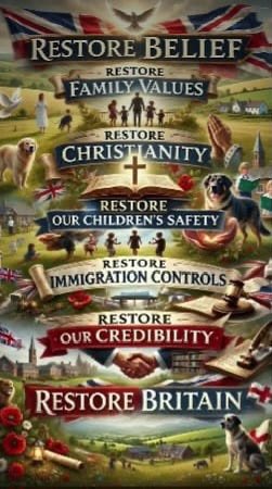 Amy976287690723's tweet image. 🚨 WAKE UP BRITAIN 🚨

Mass change.
Silenced voices.
Broken trust.

Enough is enough.

Join us👇
restorebritain.org.uk/join_us

#RestoreBritain #TakeAction #UK
@RupertLowe10 @RestoreBritain_