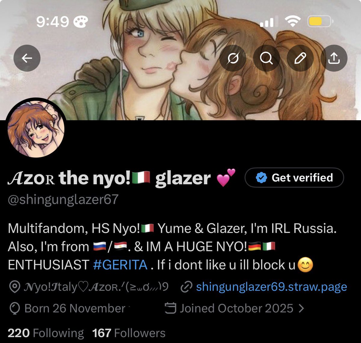 𝓐ᴢᴏʀ the nyo!🇮🇹 glazer 💕 tweet media