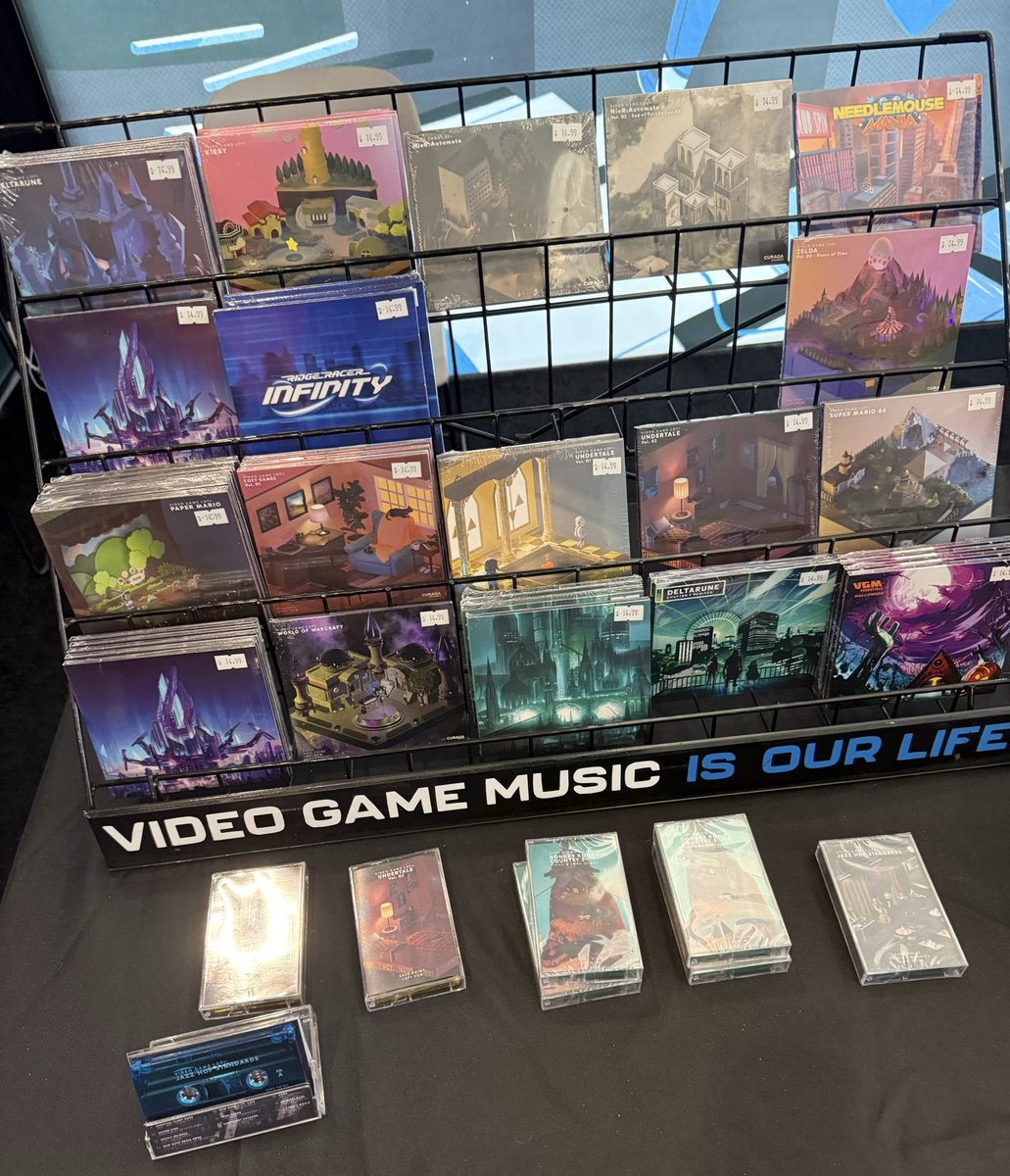 DavidLeavitt's tweet image. If you’re at #paxeast make sure to check out the @MateriaStore booth if you haven’t already, and grab a new cassette or cd 💿 for your car 🚗 

They also have sheet music and vinyls for some of your favorite videogames 

I got a Secret of Mana lofi - there’s 1 left!

#gotitfree